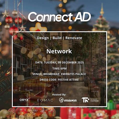Connect Abu Dhabi Networking evening, Broadway, Abu Dhabi, 9 December ...