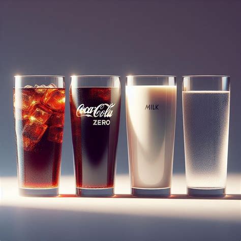 1L Softdrink vs. 1L Zero Calorie Softdrink vs. 1L Milk vs. 1L Water ...