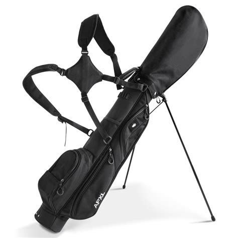 Small Golf Bag, 3 Divider Fit Up to 8 Clubs, Golf Stand Bag with Rain ...