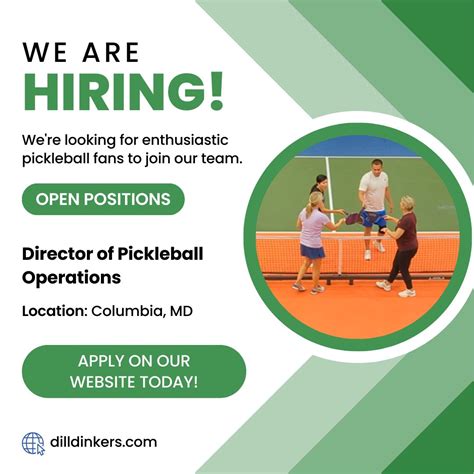 Dill Dinkers - Columbia, MD on LinkedIn: #werehiring #pickleball # ...
