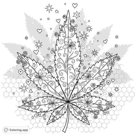 Marijuana Coloring Pages - Coloring.app