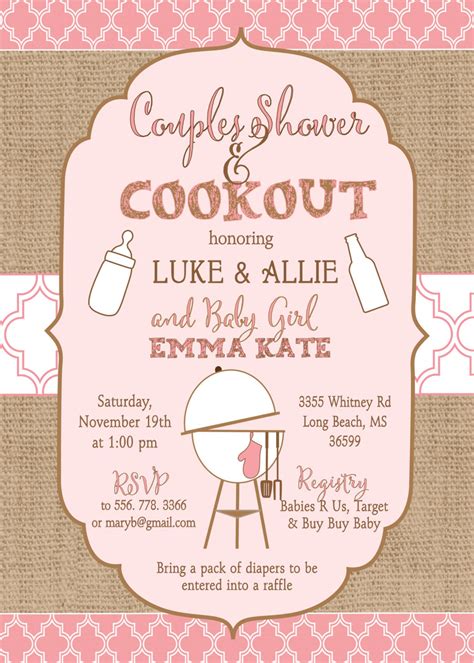 Invitations For Couples Baby Shower at Jonathan Richardson blog