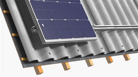 3D Asbestos Roof Slate with Solar Panel | 3D Molier International
