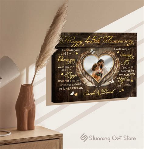 45th Anniversary Gift, 45th Wedding Anniversary Gift For Husband, 45 ...