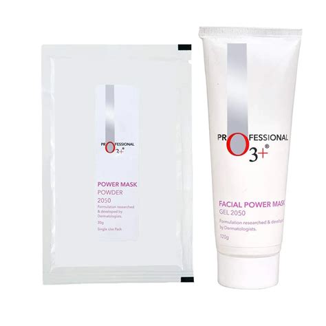 O3+Professional Facial Power Mask Gel & Power Mask 2050 Powder – Box on ...
