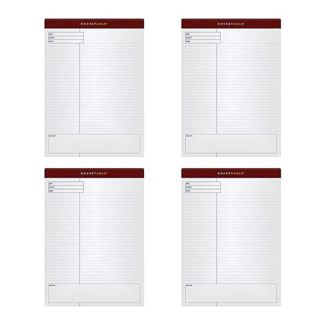 TOPS Docket Gold Project Planning Pad, 8-1/2 x 11-3/4 Inches ...