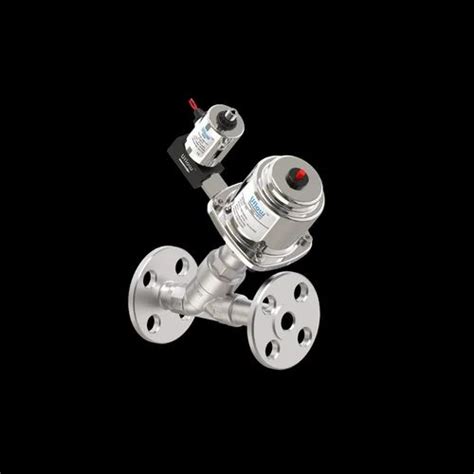Angle Seat Valves - 1-1/2" Pneumatically Y Type Control NC Screwed ...