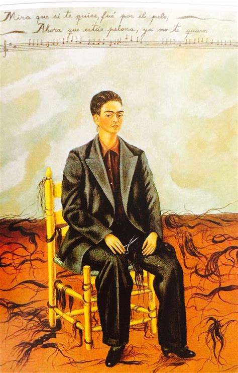 Frida, of course Self Portrait with Cropped Hair Frida Kahlo 1940 ...