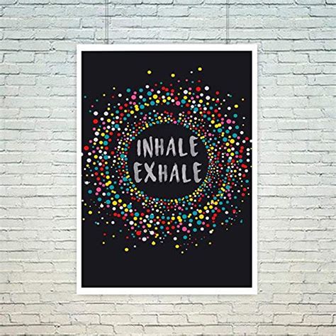 The Art Bundle Inhale Exhale Rolled Poster For Office Decor & Room.Wall ...