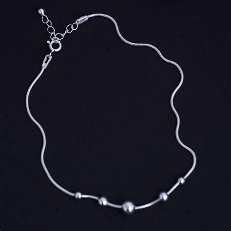 Silver Anklet | Beautiful and Elegant Silver Anklets - Nemichand Jewels ...