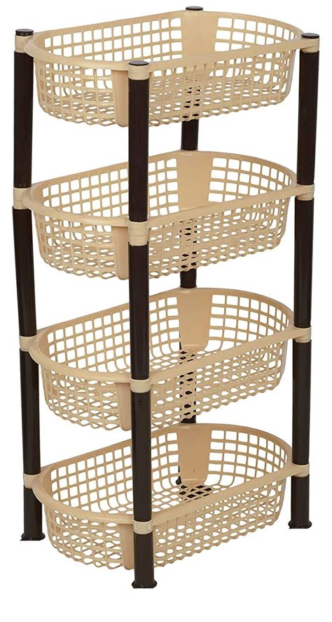 ARISTO Multipurpose Plastic Storage Rack 4 Shelf/Multi Purpose/Kitchen ...