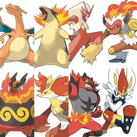 Fire Type Pokemon Starters