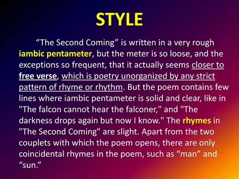 W. B. Yeats, "The Second Coming" | PPTX