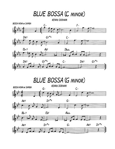 Ноты Blue bossa – Kenny Dorham скачать бесплатно