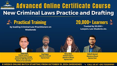 [Advt.] Certificate Course On New Criminal Laws Practice & Drafting By ...