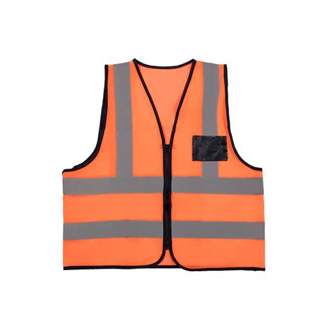 Value Reflective Vest with Zip and ID Pocket Hi-Viz Orange - Protekta ...