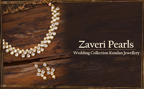 ZAVERI PEARLS Gold Tone Traditional Kundan & Pearls Necklace Set For ...