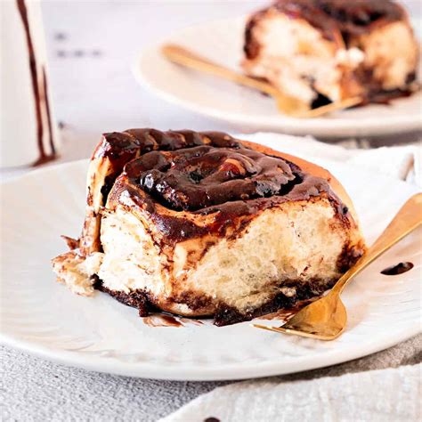 Chocolate Cinnamon Rolls with Chocolate Glaze - Vintage Kitchen Notes