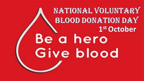National Voluntary Blood Donation Day 2024 - Slogans and Quotes