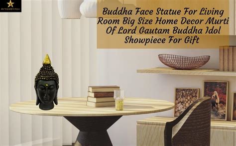Buy AFTERSTITCH Buddha Face Statues for Living Room Buddha Idols for ...