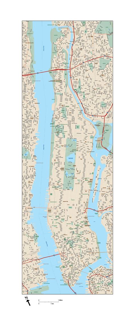 Map Of Manhattan Island New York Geologic Map And Sections Of