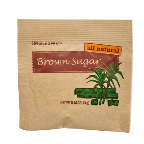 Bulk All Natural Brown Sugar Packets, 0.46 oz | Wholesale Sweeteners