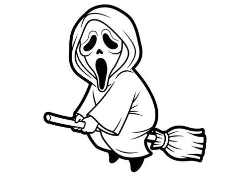 19 Ghostface Coloring Pages: Halloween Creative and Joyful