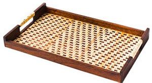 Fabindia Adhanika Bamboo Large tray Tray Price in India - Buy Fabindia ...