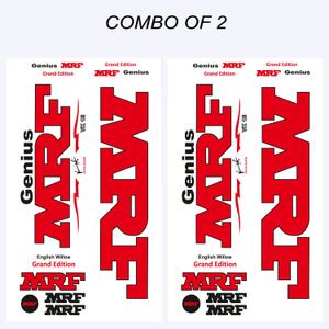 mrf cx MRF Genius Bat Sticker premium quality (Pack of 2) Bat Sticker ...