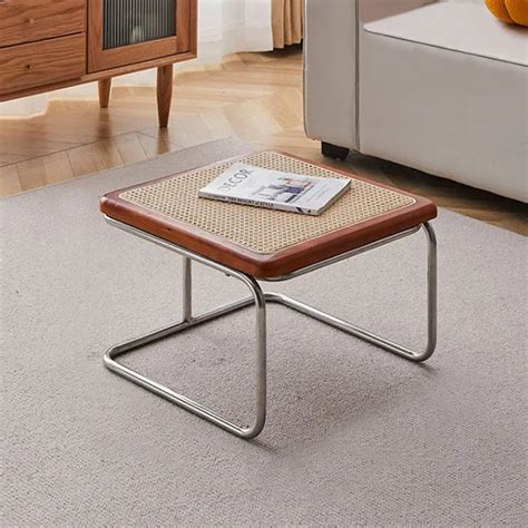 Mid-Century Modern Rattan Glass Coffee Table – OnShelf