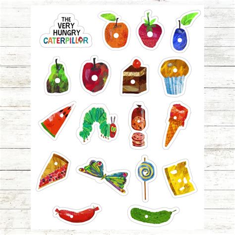 Very Hungry Caterpillar Food Printables