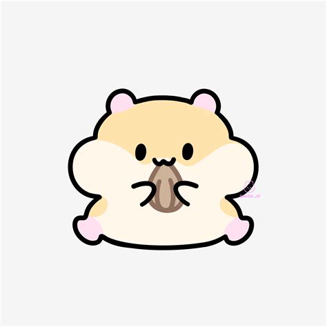 "cute hamster" Sticker for Sale by Daniel .st | Cute easy animal ...