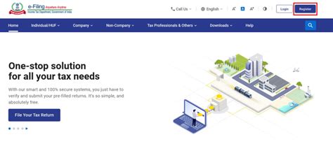 Register for e-Filing (TIN 2.0 Stakeholders) User Manual | Income Tax ...