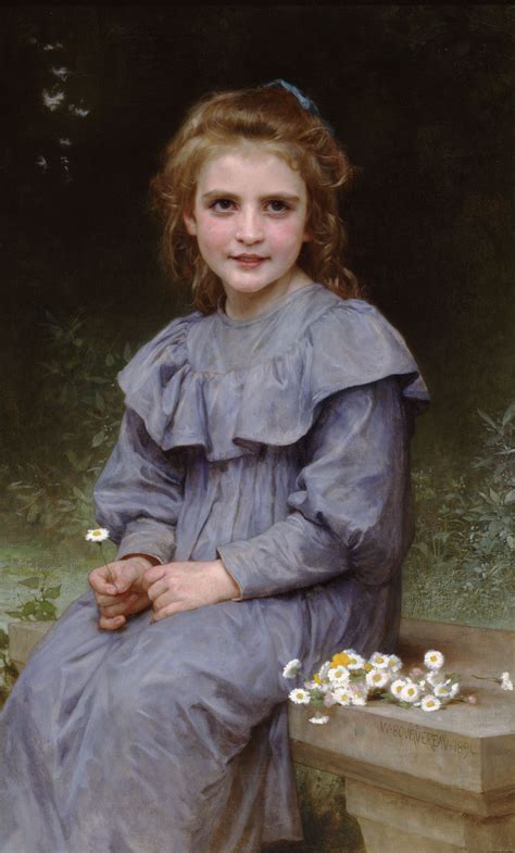 Daisies, 1894 - William-Adolphe Bouguereau - WikiArt.org