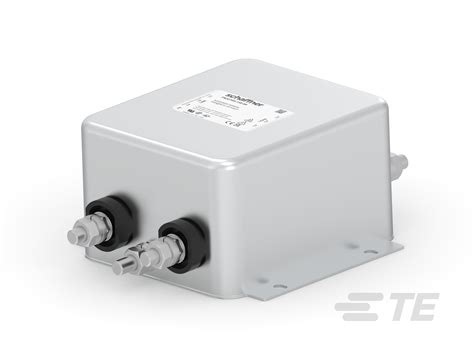 FN2020A-60-24 : Schaffner 標準性能の単相フィルタ FN2020、汎用 AC/DC EMC/RFI フィルタ | TE ...