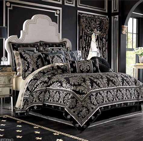 Luxury Black and White Bedding for Elegant Bedroom Decor