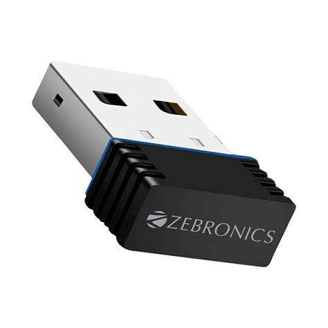 ZEBRONICS ZEB-USB150WF1 WiFi USB Mini Adapter Supports 150 Mbps ...