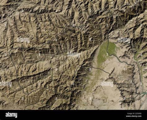 Parwan, province of Afghanistan. Low resolution satellite map Stock Photo - Alamy