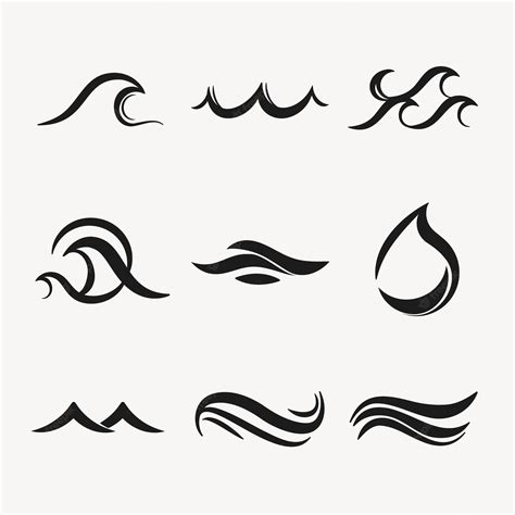 Wave Black And White Clip Art