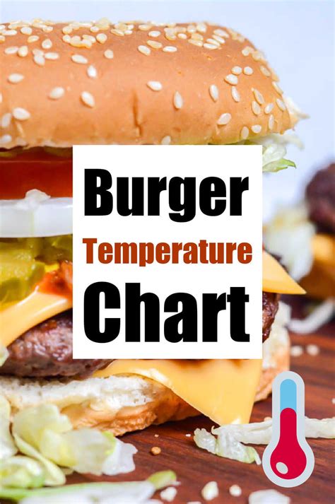 Burger Internal Temperature Chart | Burger, Beef temperature, Cooking ...