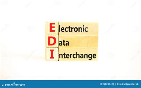 EDI Electronic Data Interchange Symbol. Concept Words EDI Electronic ...