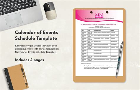Free Event Calendar Templates, Editable and Printable