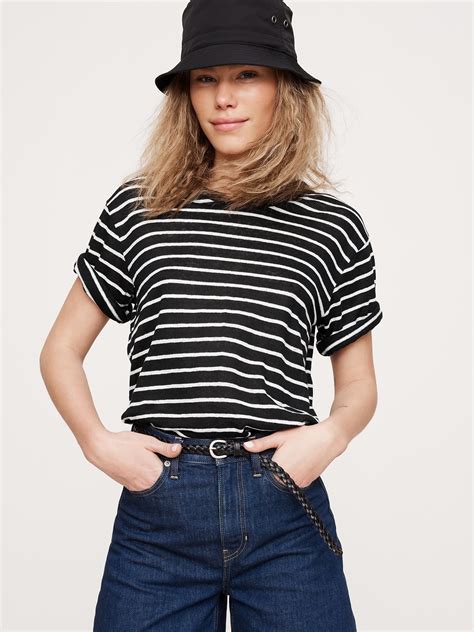 Relaxed Linen T-Shirt | Banana Republic