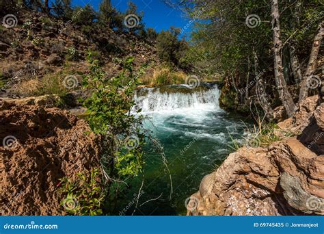 Fossil Springs Creek Arizona. Stock Image - Image of national, fossil ...
