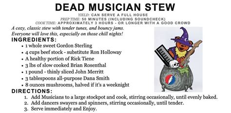 Leftover Dead Musician Stew at JVs Restaurant, Jvs Restaurant, Falls ...