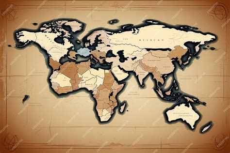 Detailed World Map with Countries 的图像结果