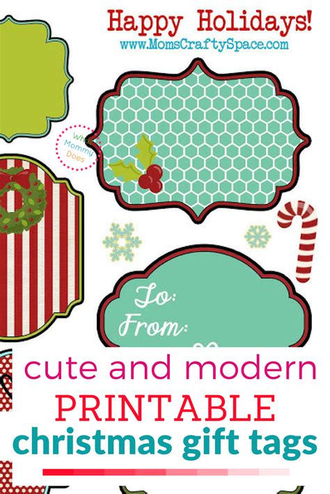 Free Printable Christmas Gift Tags | What Mommy Does