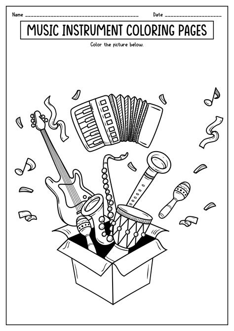Free Printable Music Coloring Pages Coloring Pages