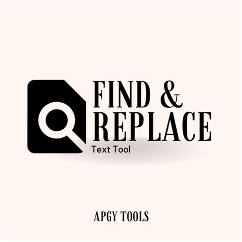 Online Find and Replace Tool - Apgy Tools
