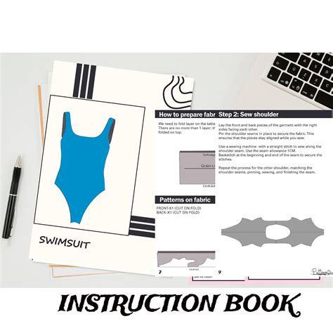 Swimsuit Pattern, Bathing Suit Pattern, Simple Swimsuit, Bikini Sewing ...